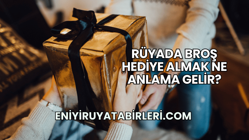 Rüyada Broş Hediye Almak Ne Anlama Gelir?