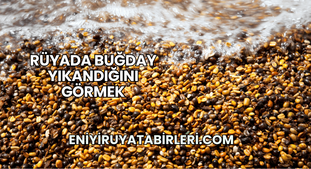 Rüyada Buğday Yıkandığını Görmek