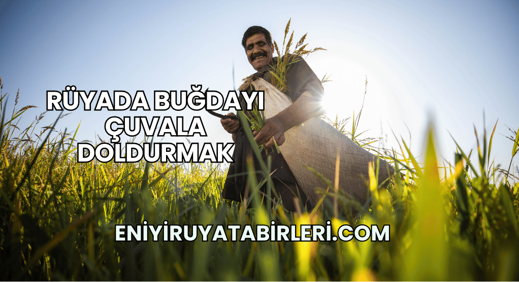 Rüyada Buğdayı Çuvala Doldurmak