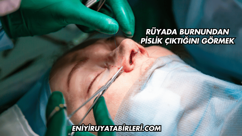 Rüyada Burnundan Pislik Çıktığını Görmek