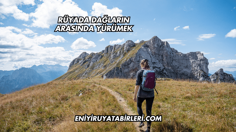Rüyada Dağların Arasında Yürümek