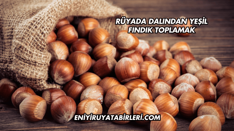 Rüyada Dalından Yeşil Fındık Toplamak